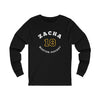 Zacha 18 Boston Hockey Number Arch Design Unisex Jersey Long Sleeve Shirt