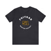 Poitras 51 Boston Hockey Number Arch Design Unisex T-Shirt