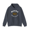 Megna 20 Boston Hockey Number Arch Design Unisex Hooded Sweatshirt