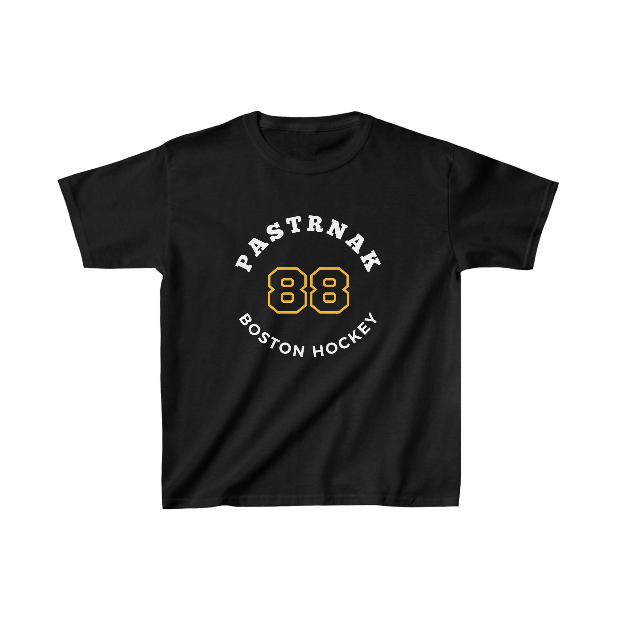 Pastrnak 88 Boston Hockey Number Arch Design Kids Tee