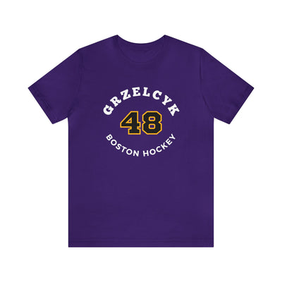 Grzelcyk 48 Boston Hockey Number Arch Design Unisex T-Shirt