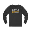 Coyle 13 Boston Hockey Grafitti Wall Design Unisex Jersey Long Sleeve Shirt