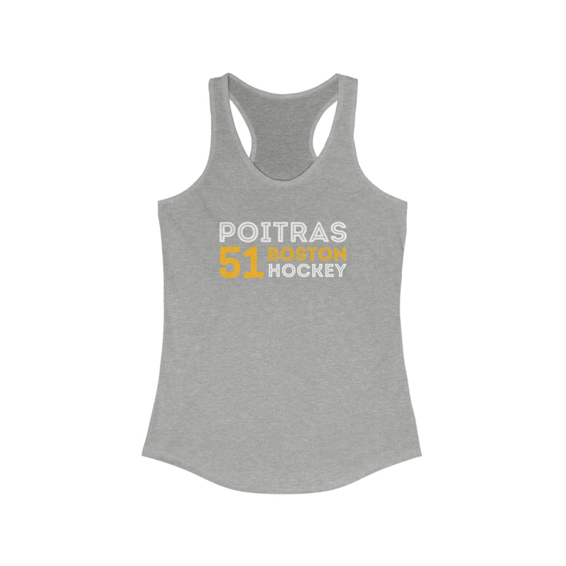 Poitras 51 Boston Hockey Grafitti Wall Design Women's Ideal Racerback Tank Top