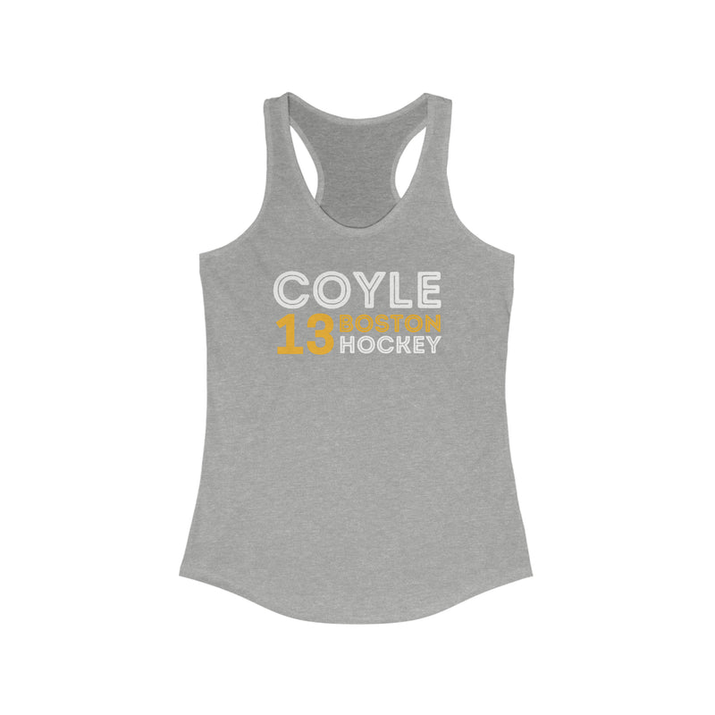 Coyle 13 Boston Hockey Grafitti Wall Design Women's Ideal Racerback Tank Top