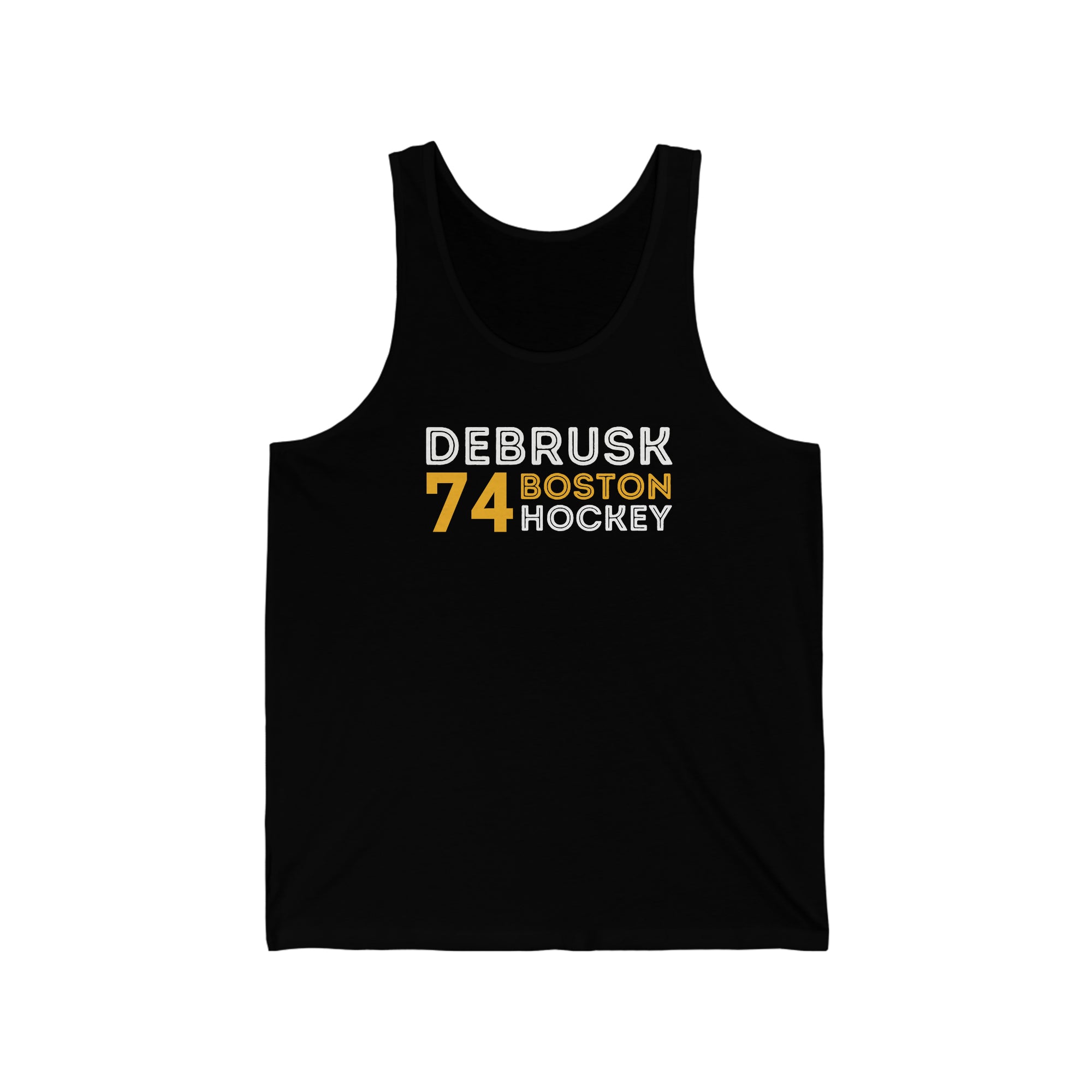 DeBrusk 74 Boston Hockey Grafitti Wall Design Unisex Jersey Tank Top