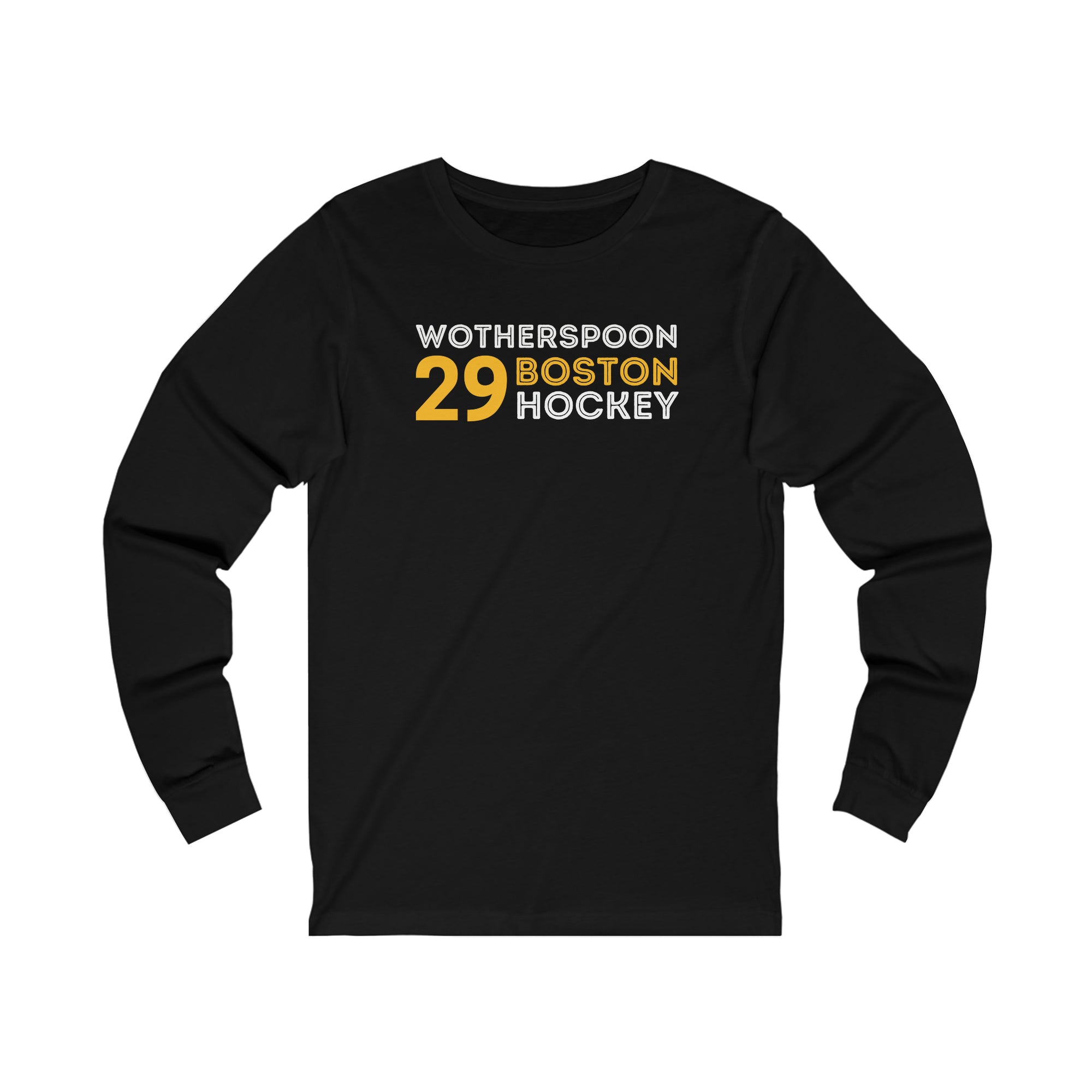 Wotherspoon 29 Boston Hockey Grafitti Wall Design Unisex Jersey Long Sleeve Shirt