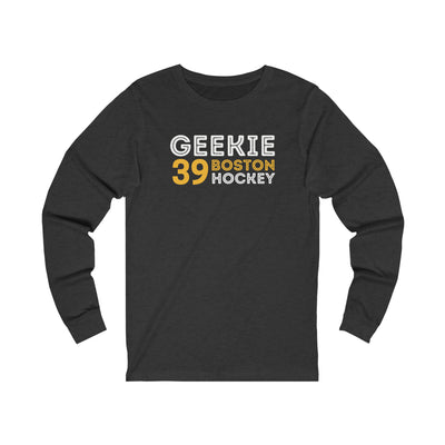 Geekie 39 Boston Hockey Grafitti Wall Design Unisex Jersey Long Sleeve Shirt