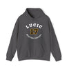 Lucic 17 Boston Hockey Number Arch Design Unisex Hooded Sweatshirt