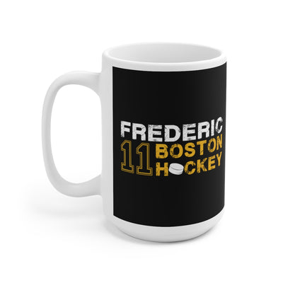 Frederic 11 Boston Hockey Ceramic Coffee Mug In Black, 15oz