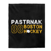 Pastrnak 88 Boston Hockey Velveteen Plush Blanket