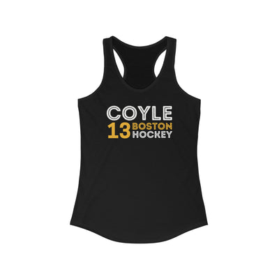 Coyle 13 Boston Hockey Grafitti Wall Design Women's Ideal Racerback Tank Top