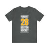 Forbort 28 Boston Hockey Gold Vertical Design Unisex T-Shirt