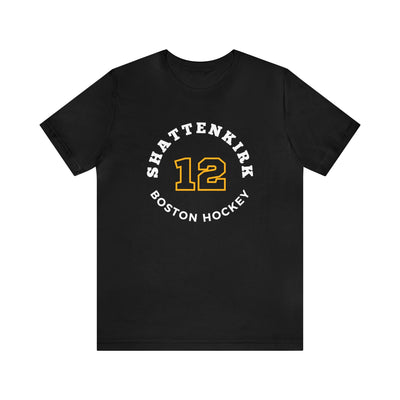Shattenkirk 12 Boston Hockey Number Arch Design Unisex T-Shirt