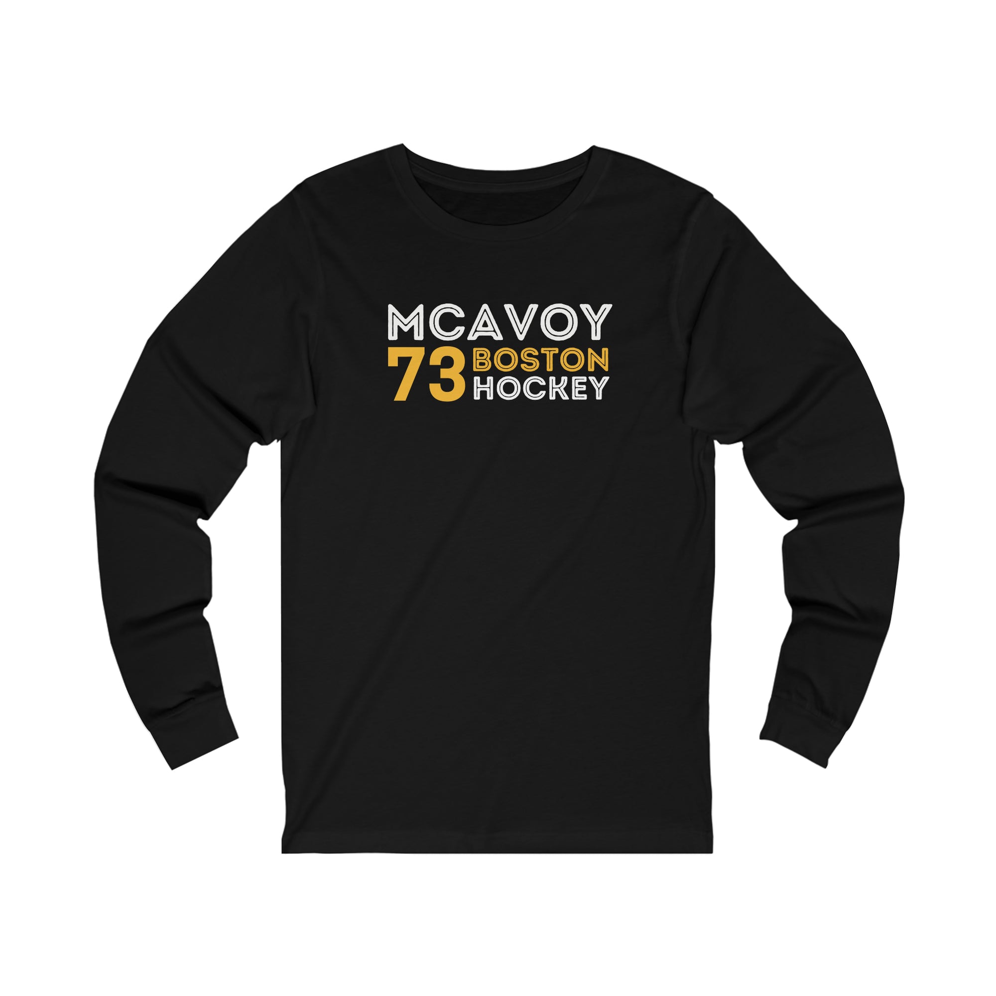 McAvoy 73 Boston Hockey Grafitti Wall Design Unisex Jersey Long Sleeve Shirt