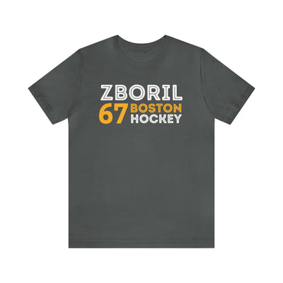 Zboril 67 Boston Hockey Grafitti Wall Design Unisex T-Shirt