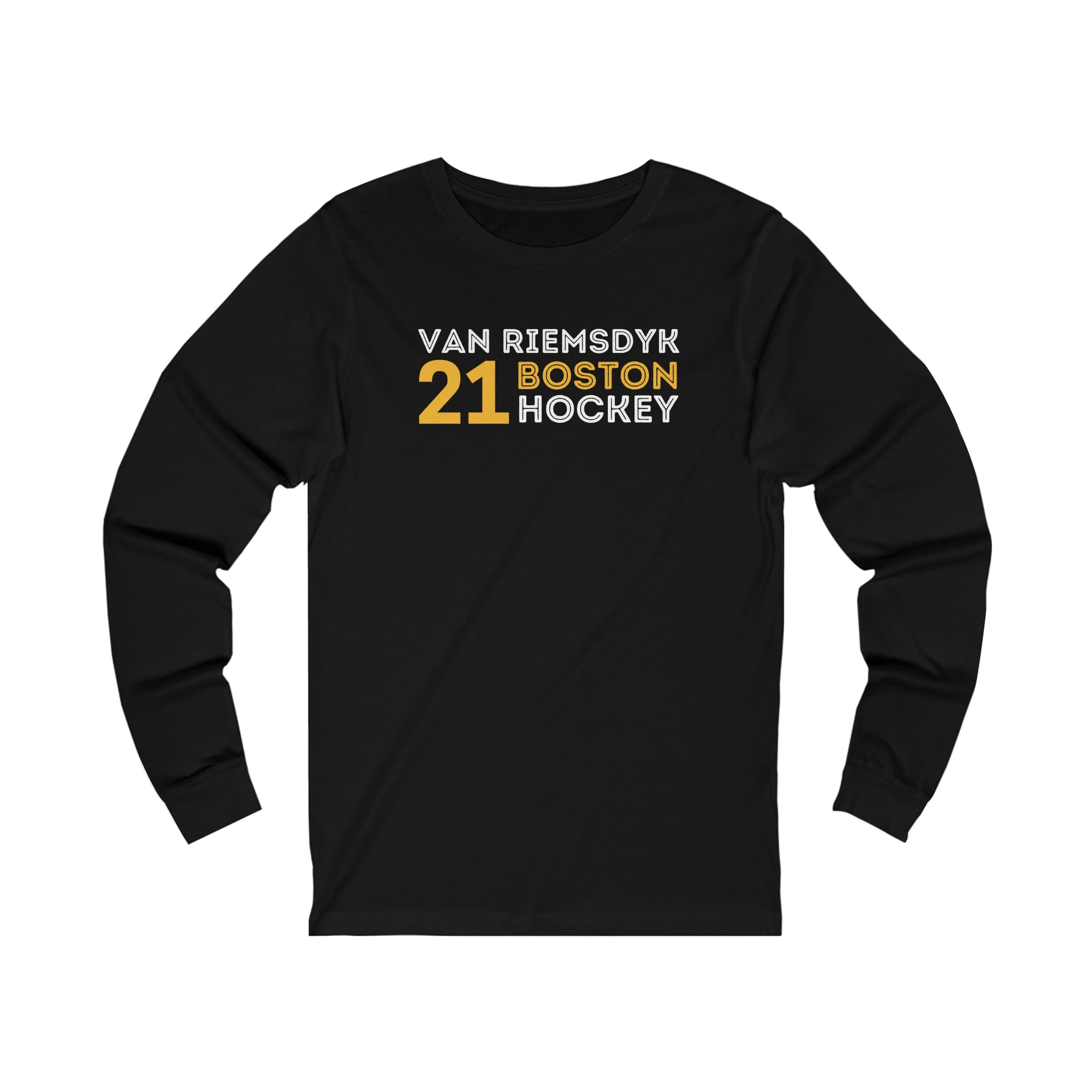 van Riemsdyk 21 Boston Hockey Grafitti Wall Design Unisex Jersey Long Sleeve Shirt
