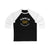 Carlo 25 Boston Hockey Number Arch Design Unisex Tri-Blend 3/4 Sleeve Raglan Baseball Shirt