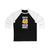Grzelcyk 48 Boston Hockey Gold Vertical Design Unisex Tri-Blend 3/4 Sleeve Raglan Baseball Shirt
