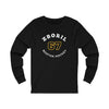 Zboril 67 Boston Hockey Number Arch Design Unisex Jersey Long Sleeve Shirt