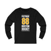 Pastrnak 88 Boston Hockey Gold Vertical Design Unisex Jersey Long Sleeve Shirt