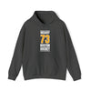 McAvoy 73 Boston Hockey Gold Vertical Design Unisex Hooded Sweatshirt