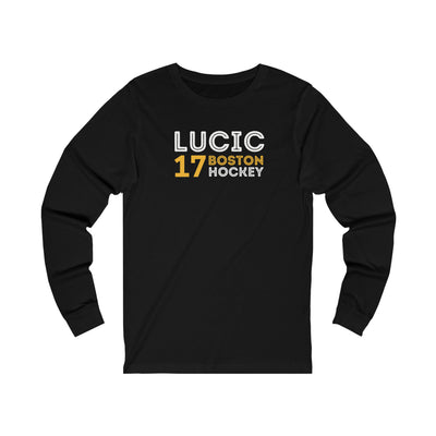 Lucic 17 Boston Hockey Grafitti Wall Design Unisex Jersey Long Sleeve Shirt