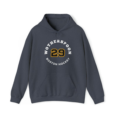 Wotherspoon 29 Boston Hockey Number Arch Design Unisex Hooded Sweatshirt