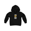 Lindholm 27 Boston Hockey Gold Vertical Design Youth Hooded Sweatshirt