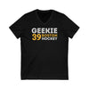 Geekie 39 Boston Hockey Grafitti Wall Design Unisex V-Neck Tee