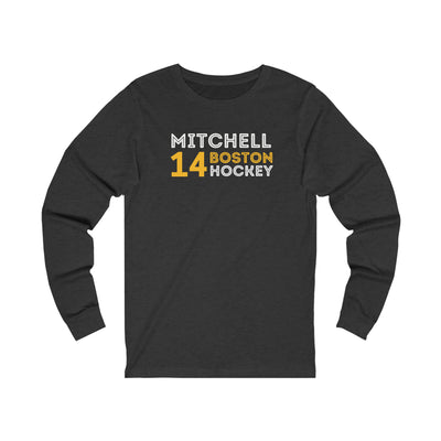 Mitchell 14 Boston Hockey Grafitti Wall Design Unisex Jersey Long Sleeve Shirt