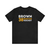 Brown 38 Boston Hockey Grafitti Wall Design Unisex T-Shirt