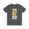 Zboril 67 Boston Hockey Gold Vertical Design Unisex T-Shirt