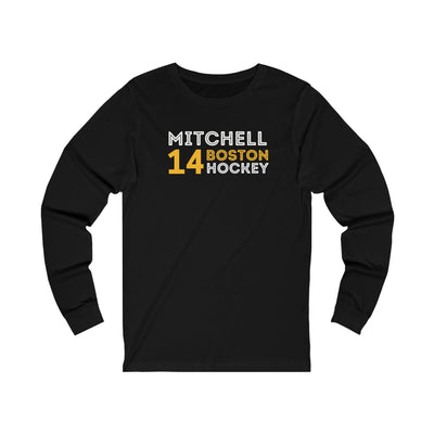 Mitchell 14 Boston Hockey Grafitti Wall Design Unisex Jersey Long Sleeve Shirt