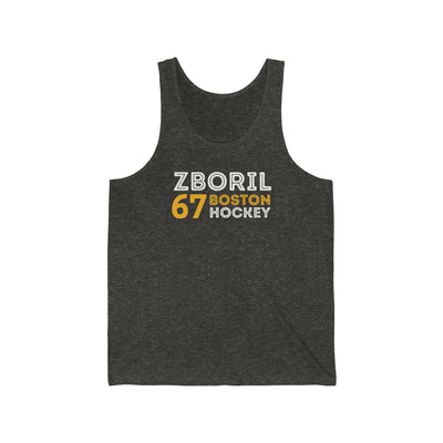 Zboril 67 Boston Hockey Grafitti Wall Design Unisex Jersey Tank Top