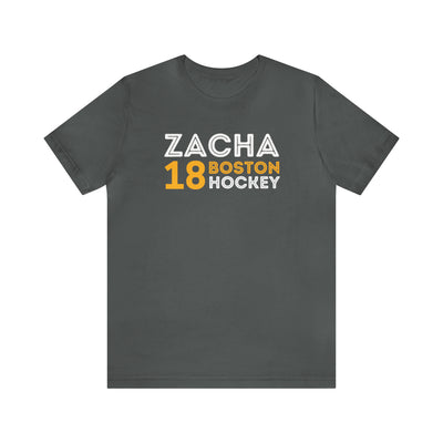 Zacha 18 Boston Hockey Grafitti Wall Design Unisex T-Shirt
