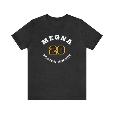 Megna 20 Boston Hockey Number Arch Design Unisex T-Shirt