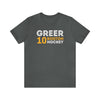 Greer 10 Boston Hockey Grafitti Wall Design Unisex T-Shirt