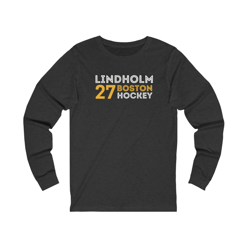 Lindholm 27 Boston Hockey Grafitti Wall Design Unisex Jersey Long Sleeve Shirt