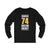 DeBrusk 74 Boston Hockey Gold Vertical Design Unisex Jersey Long Sleeve Shirt
