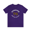 DeBrusk 74 Boston Hockey Number Arch Design Unisex T-Shirt