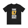 Zboril 67 Boston Hockey Gold Vertical Design Unisex T-Shirt