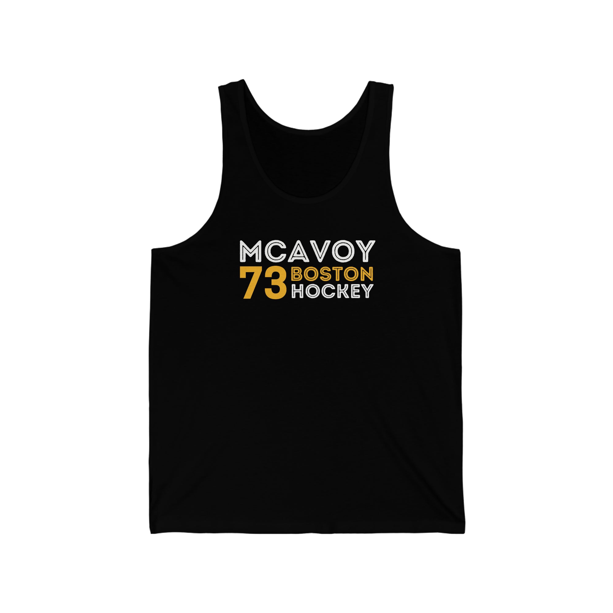McAvoy 73 Boston Hockey Grafitti Wall Design Unisex Jersey Tank Top