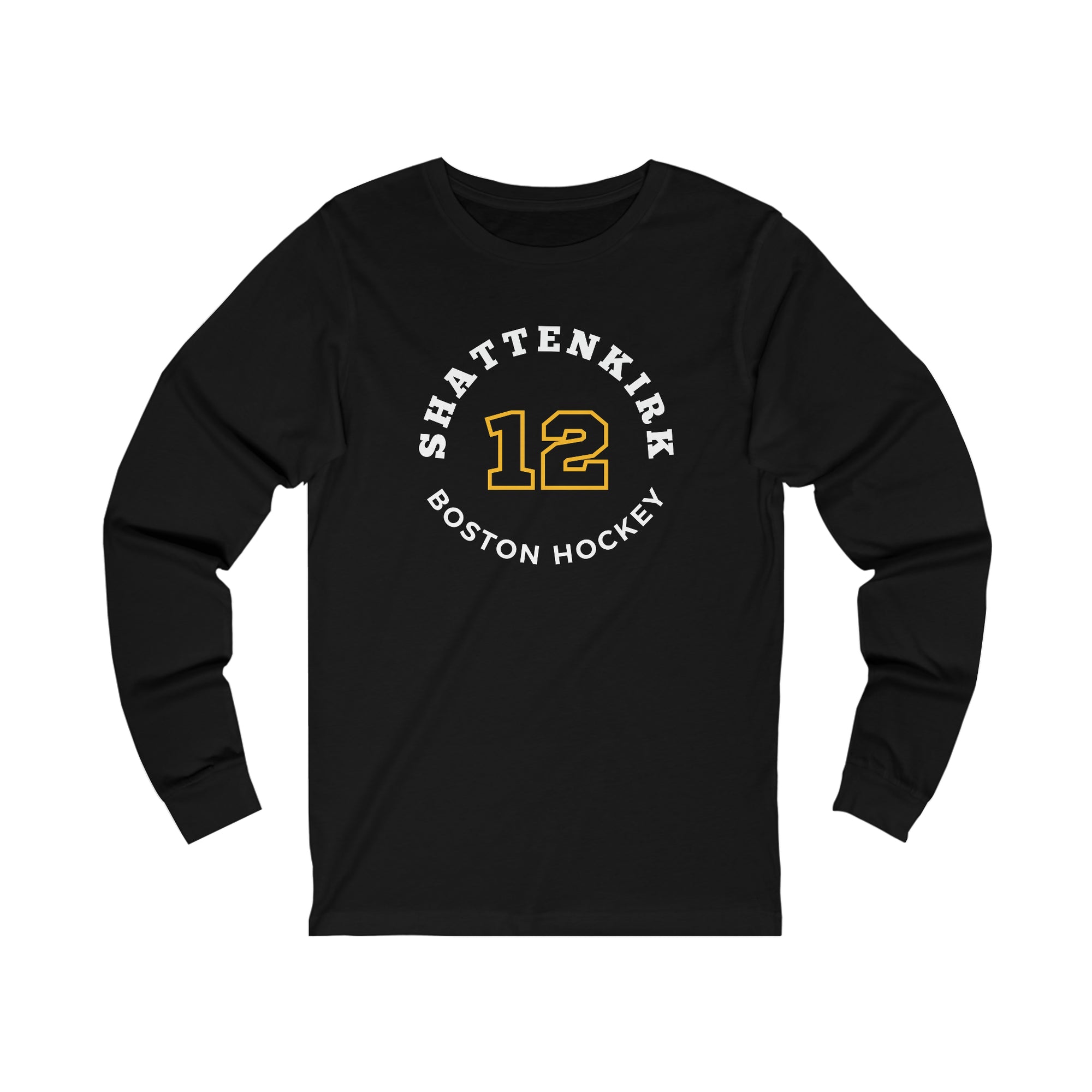 Shattenkirk 12 Boston Hockey Number Arch Design Unisex Jersey Long Sleeve Shirt