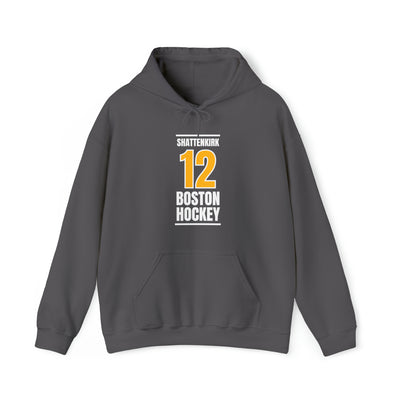 Shattenkirk 12 Boston Hockey Gold Vertical Design Unisex Hooded Sweatshirt