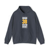 Brown 38 Boston Hockey Gold Vertical Design Unisex Hooded Sweatshirt