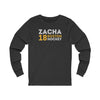 Zacha 18 Boston Hockey Grafitti Wall Design Unisex Jersey Long Sleeve Shirt