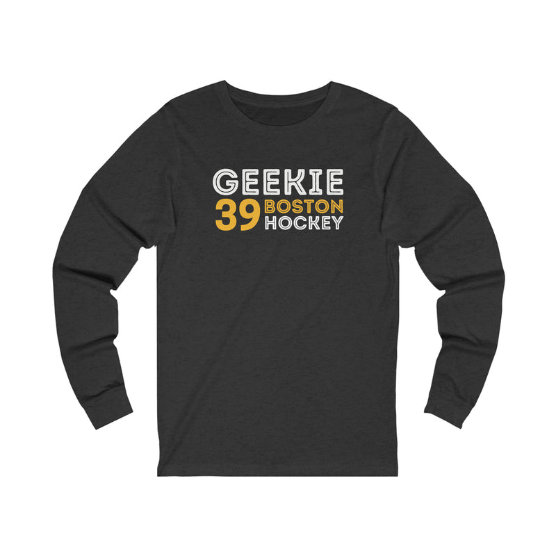 Geekie 39 Boston Hockey Grafitti Wall Design Unisex Jersey Long Sleeve Shirt