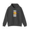 Carlo 25 Boston Hockey Gold Vertical Design Unisex Hooded Sweatshirt