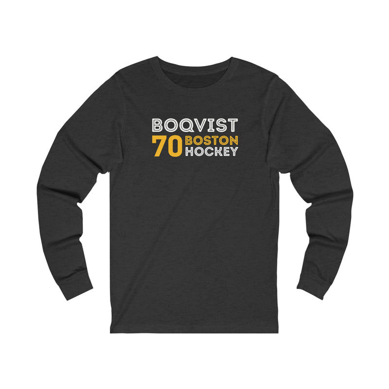 Boqvist 70 Boston Hockey Grafitti Wall Design Unisex Jersey Long Sleeve Shirt