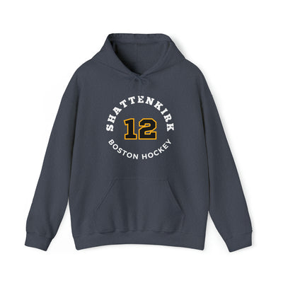 Shattenkirk 12 Boston Hockey Number Arch Design Unisex Hooded Sweatshirt